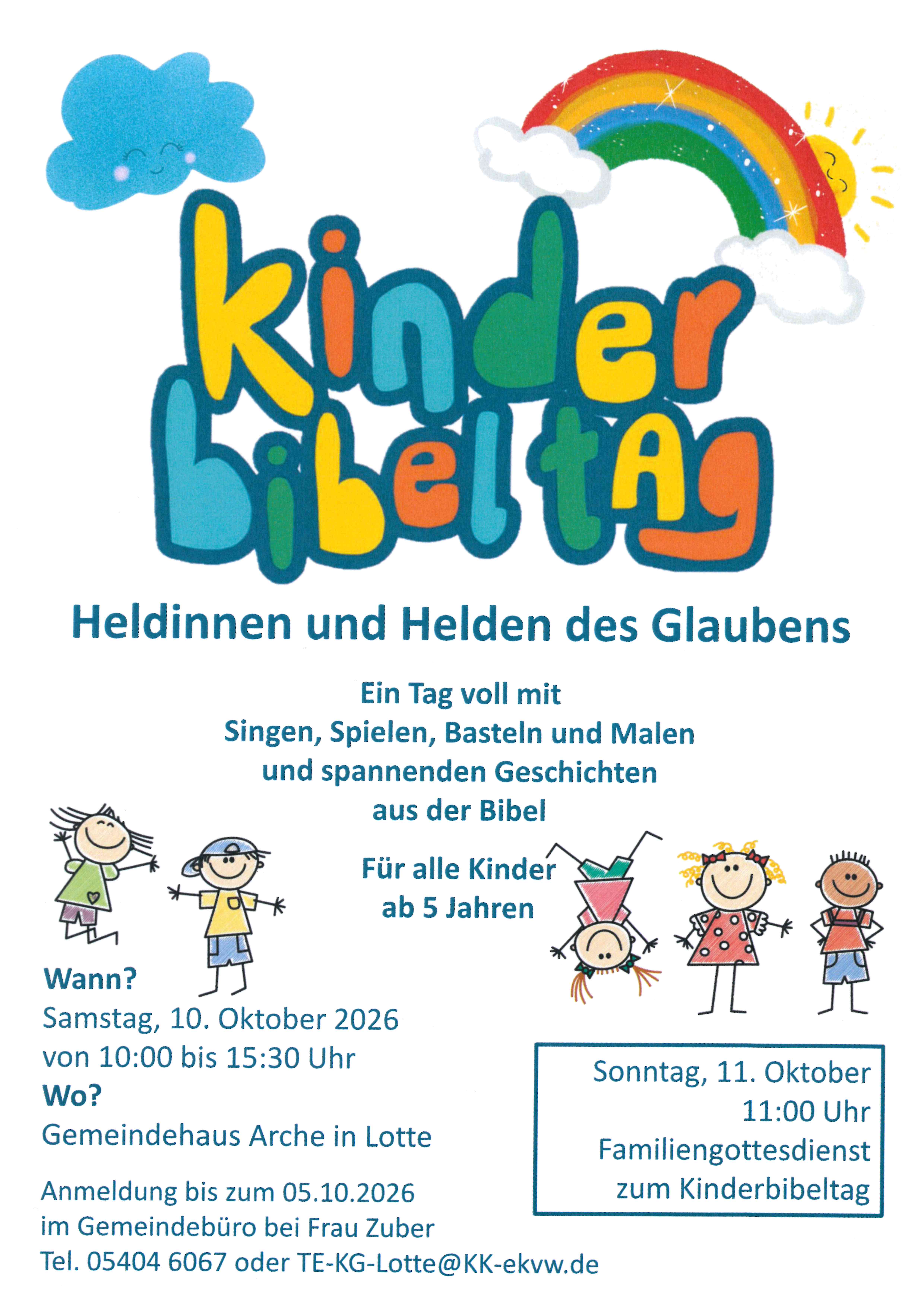 Plakat zum Kinderbibeltag 2026
